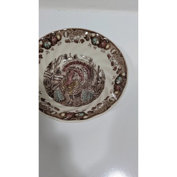 Johnson Bros. His Majesty Bowl Replacement Turkey Design Vintage English - Picture 7 of 11